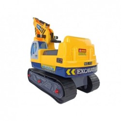 Big Excavator Construction Rider Helmet Yellow