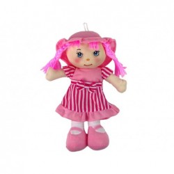 Rag Doll Huggable Pink Striped 28 cm
