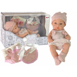 Sweet Baby Doll Sweater Hat Pink 30cm