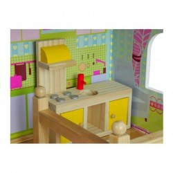 Wooden Dolls House "Melissa" Multi-Storey with 5 Rooms