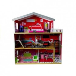 Wooden Dolls House "Juliet" Multi-Storey with 4 Rooms