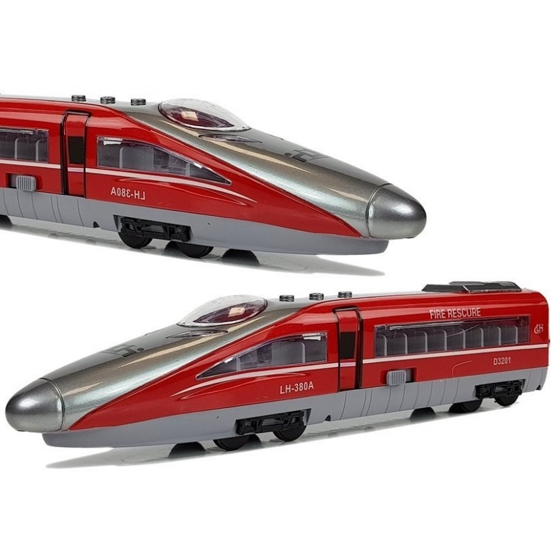 Pendolino Spring Powered Train Red with Sound and Lights