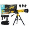 Scientific Educational Telescope With Yellow A  Phone Holder