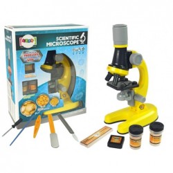 Microscope For The Scientist Educational Set Yellow 100x 400x 1200x