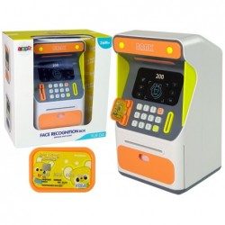 Cash Box Machine Face Recognition PIN Saving Orange