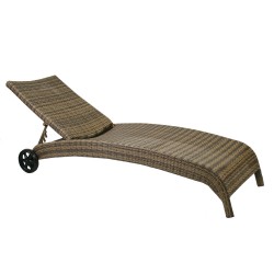 Deck chair WICKER brown