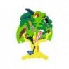 Wooden Tree Birds Parrots DIY Wooden Puzzle Blocks