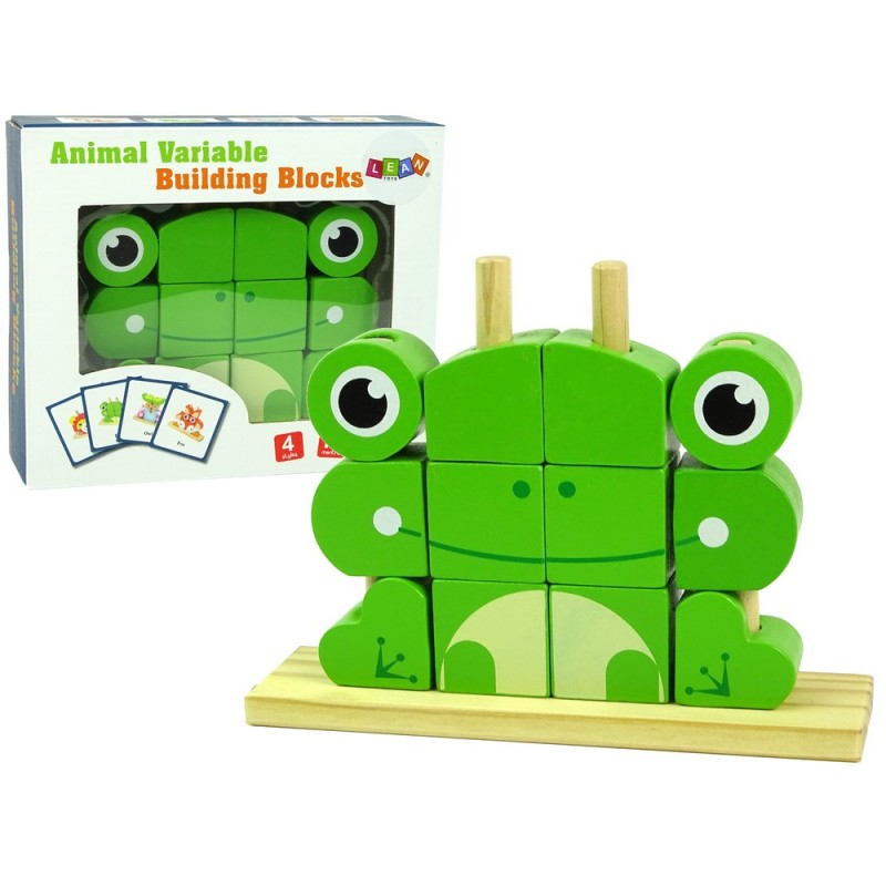 Creative Spatial Wooden Bricks 3D Frog Puzzle