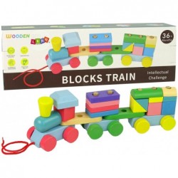 Wooden Blocks Train Wheels...