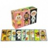 Wooden Blocks Assemble Characters 6 Piece Puzzle Colourful