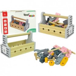 Wooden Set of Tools Screws...
