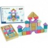 Wooden Bricks Pastel Colours 28 Pieces Castle