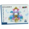 Wooden Bricks Pastel Colours 28 Pieces Castle