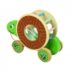 Turtle On Wheels Wooden Block Sorter