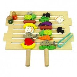 Wooden Grill Accessories Barbecue Skewers Grilling Baking