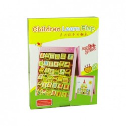 Wooden Educational Whiteboard 2in1 Magnets Blocks Letters Pictures Alphabet