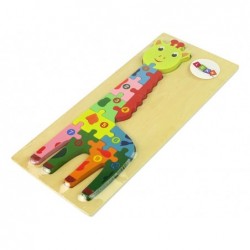 Set of Wooden Puzzles Giraffe Numbers