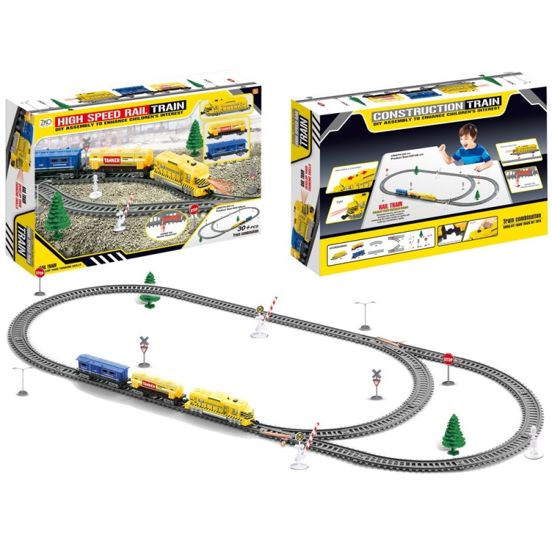 Electric Train + Tracks For Train Fans Two speed trains TRAIN BUILDER