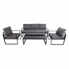 Garden furniture set LEIPZIG table, sofa, 2 chairs