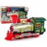 Christmas Locomotive Lights Sound Green Battery Operated