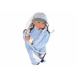 Baby Doll 46 cm Blue Dummy Star Blanket