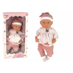 Baby Doll 46 cm Pink Dummy Blanket Feathers