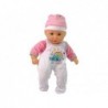 Baby Doll Sound Pacifier Bib Pink White Cloud Pyjamas