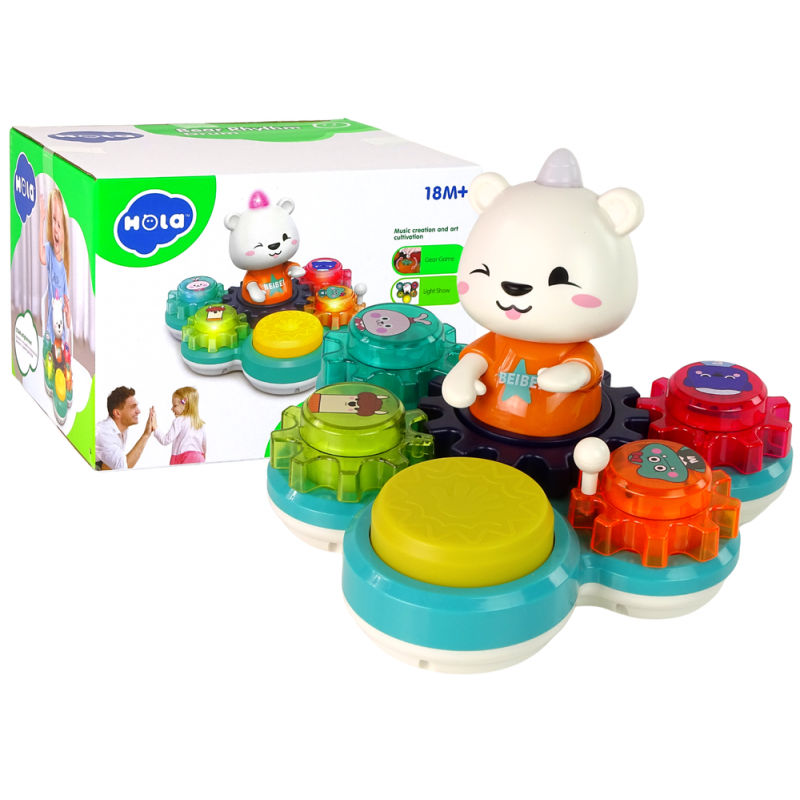 Interactive Educational Toddler Toy Playing Teddy Bear Gears