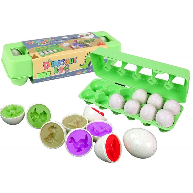 Creative Jigsaw Puzzle Sorter Dinosaur eggs 12 pieces Shape Matching