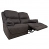 Recliner sofa GORDY 2-seater, manual, grey