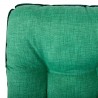 Deck chair BADEN-BADEN with cushion 59x52xH100cm, foldable green metal frame