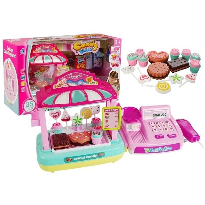 Candy Shop Cash Register Pink 35PCS
