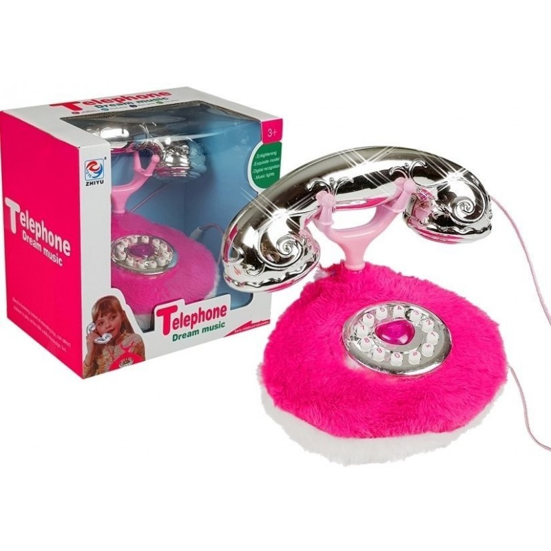 Fluffy Pink Phone Soft Plush