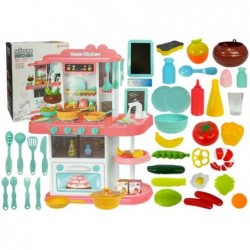 Pink kitchen for Children with Steam 43 pcs