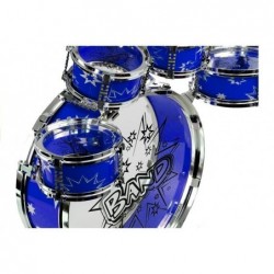 6 Drums With Disc Set For Young Drummer Blue
