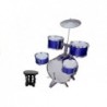 Drums Set with Chair Blue 5 drums