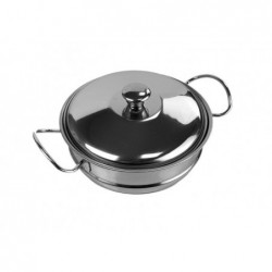 A set of dishes, pots and small cooks, stainless steel