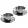 A set of dishes, pots, small cook, stainless steel, 23 elements