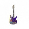 Electric Guitar with Microphone Purple