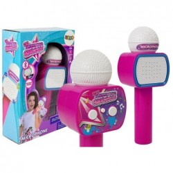 Children's Microphone Wireless Karaoke Bluetooth Speaker Pink