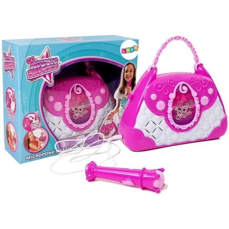  Portable Karaoke Player in a Purse Pink USB Microphone