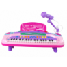 Pink Multifunctional Interactive Big Musical Baby Piano Microphone MP3 
