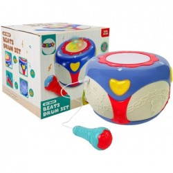 Large Interactive Drum with Microphone Light Effects 23 cm