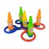 Handball Game Hoop Throw Coloured Bottles Points