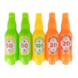 Handball Game Hoop Throw Coloured Bottles Points