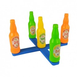 Handball Game Hoop Throw Coloured Bottles Points