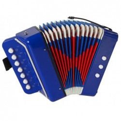 Akordeon Instrument Dla Małego Muzyka Niebieski