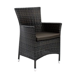 Стул WICKER-1 61x58x86cм, тёмно-коричневый