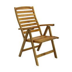 Chair FINLAY 62x66xH110cm with armrests, acacia