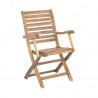 Chair CHERRY 55x57xH89cm with armrests, acacia